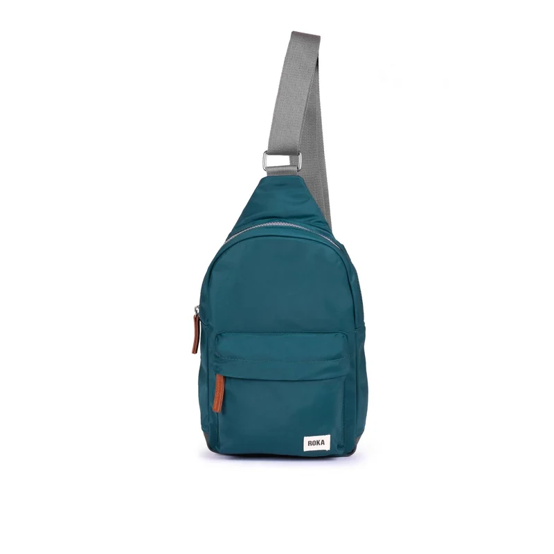 ROKA Willesden B Große Tasche aus recyceltem Nylon – Türkis