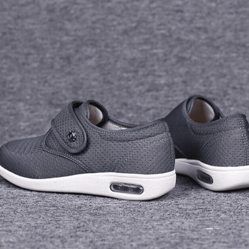 Damen Sneaker Mit Komfortsohle Und Klettverschluss