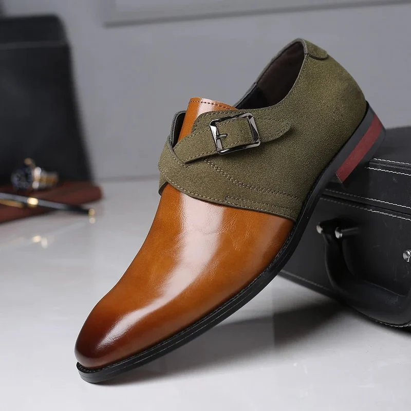 Klassische Monkstrap Herrenschuhe Für Hochzeit