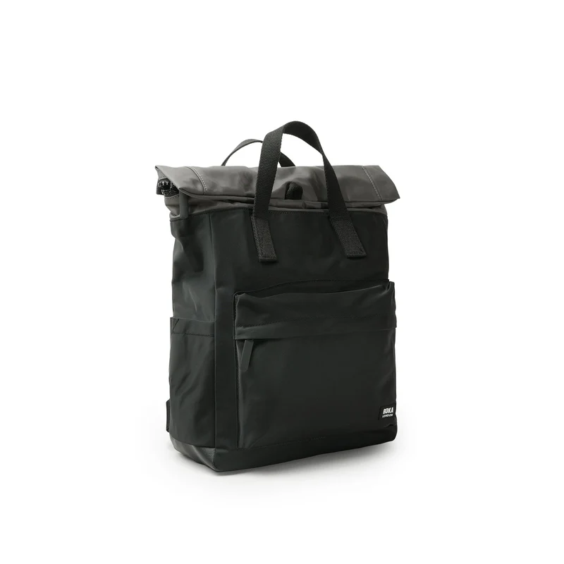 ROKA Kreativer Abfall Canfield Schwarzer/Graphitfarbener mittelgroßer Beutel aus recyceltem Nylon
