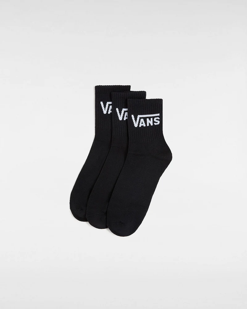 VANS Klassische Herren-Crew-Socken (3 Paar) – Schwarz