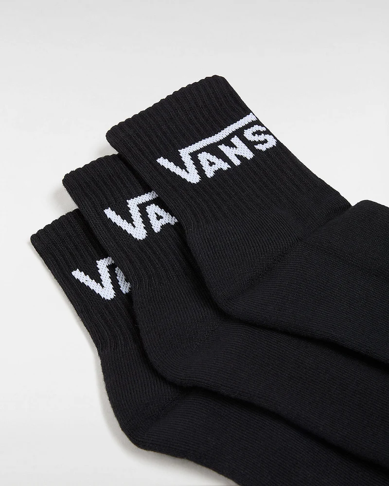 VANS Klassische Herren-Crew-Socken (3 Paar) – Schwarz
