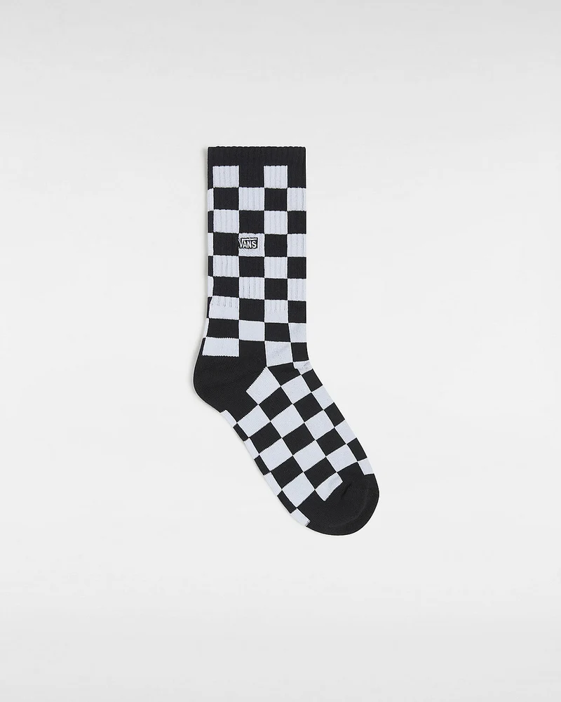 VANS Klassische karierte Crew-Socken für Kinder (1 Paar) – Schwarz / Weiß