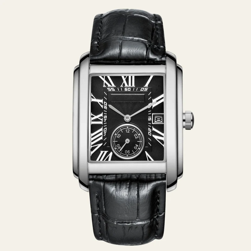 Herren Armbanduhr Rechteckig Elegant