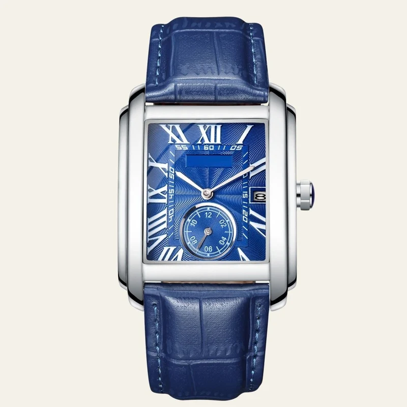 Herren Armbanduhr Rechteckig Elegant