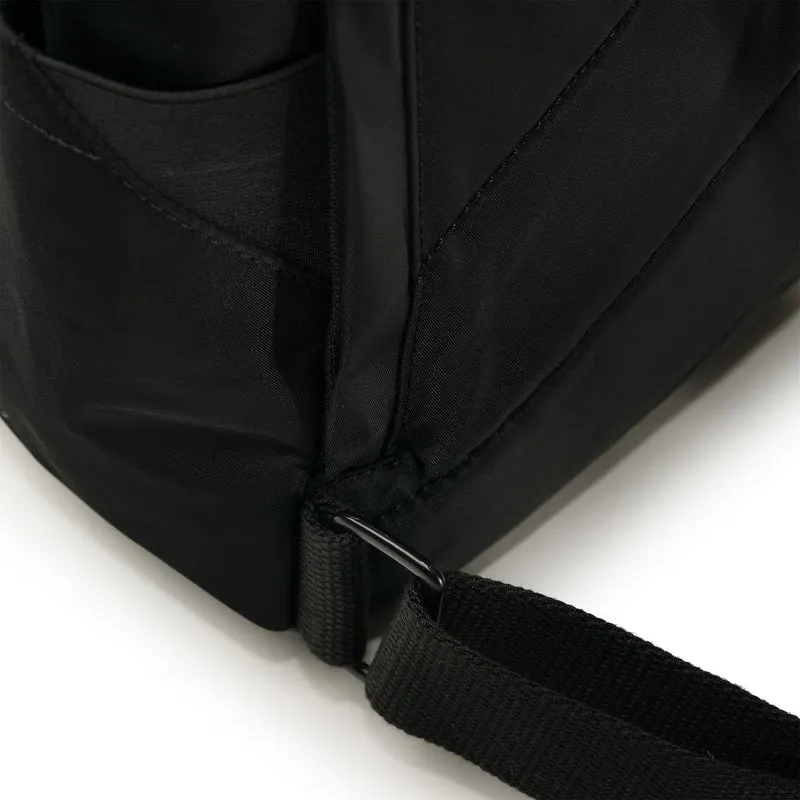 ROKA Kreativer Abfall Canfield B Schwarz / Schlichte lila kleine Tasche aus recyceltem Nylon