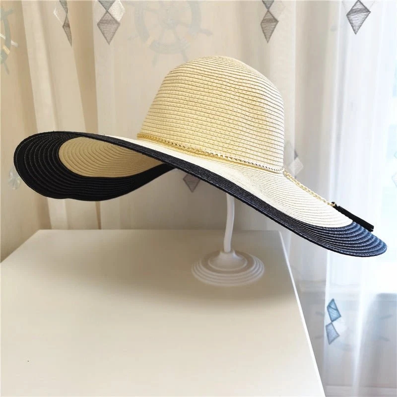 Damen Sonnenhut mit breiter Krempe Elegant