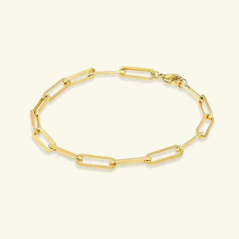 Paperclip Armband Gold