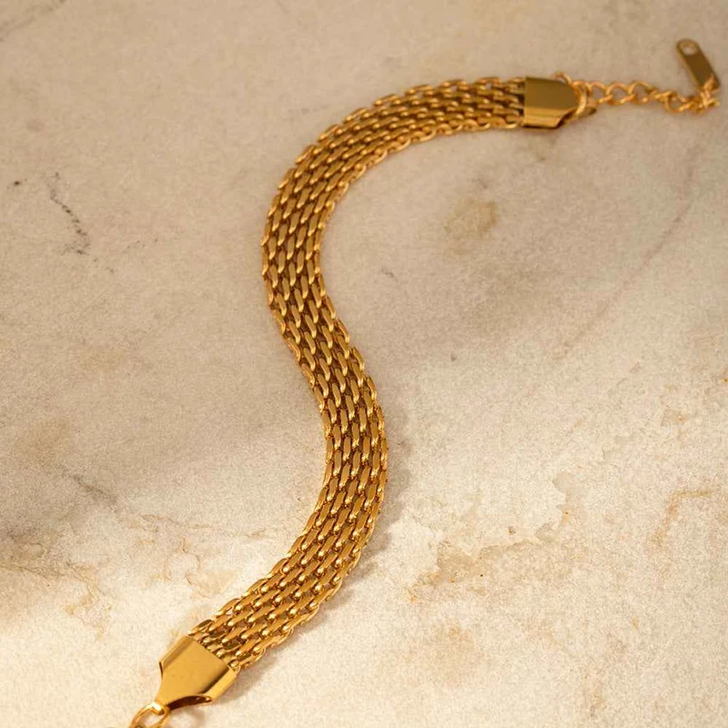 Geflochtenes Armband Gold