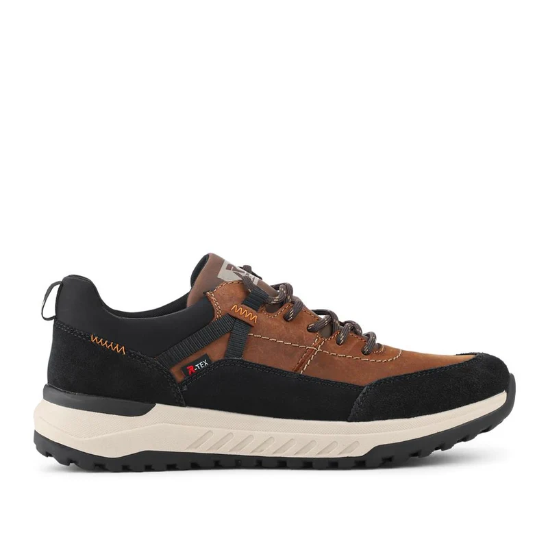 Rieker Rugged Leather Trainers - RKR42542 / 328 107 - Brown