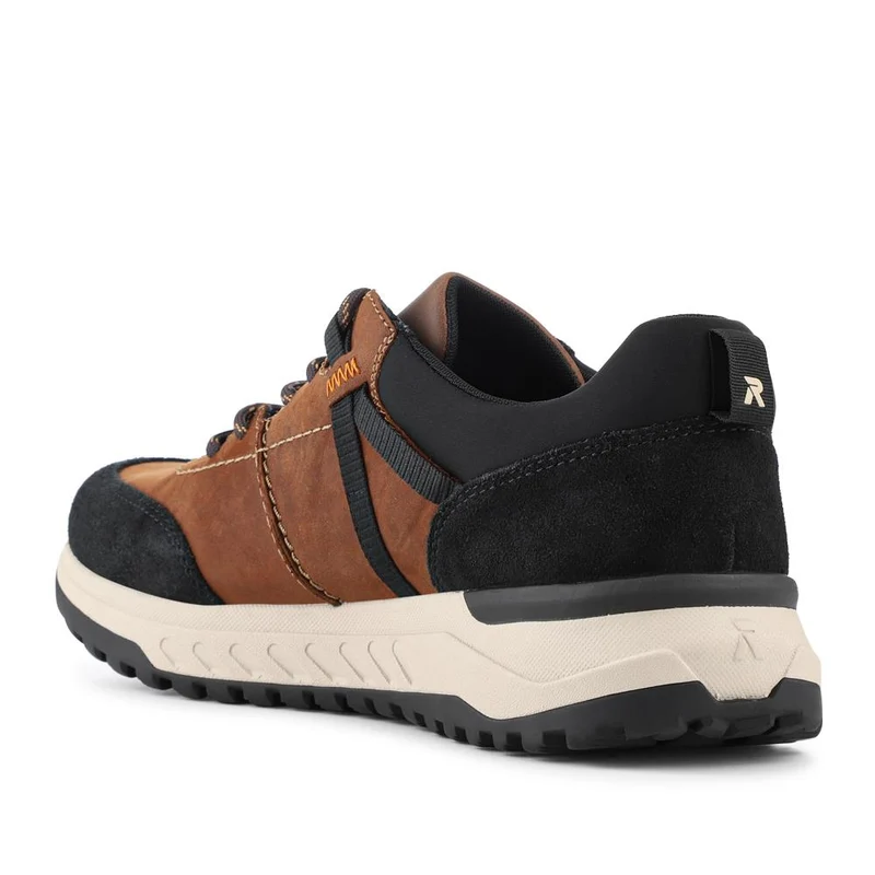 Rieker Rugged Leather Trainers - RKR42542 / 328 107 - Brown