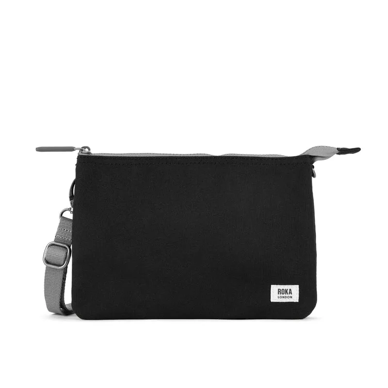 ROKA Carnaby Crossbody Ash XL Tasche aus recyceltem Canvas