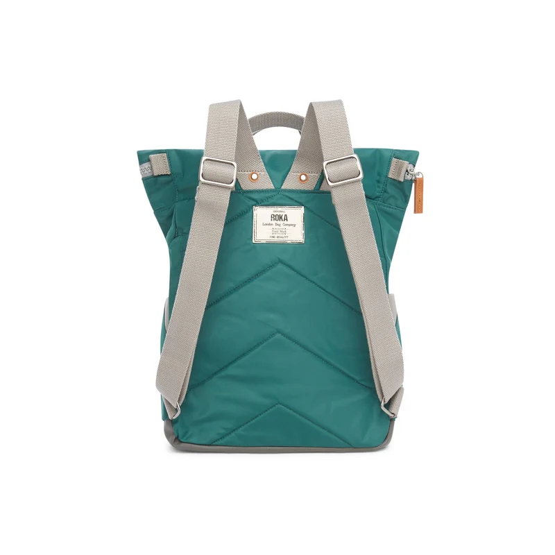 ROKA Canfield B Türkisfarbene mittelgroße Tasche aus recyceltem Nylon