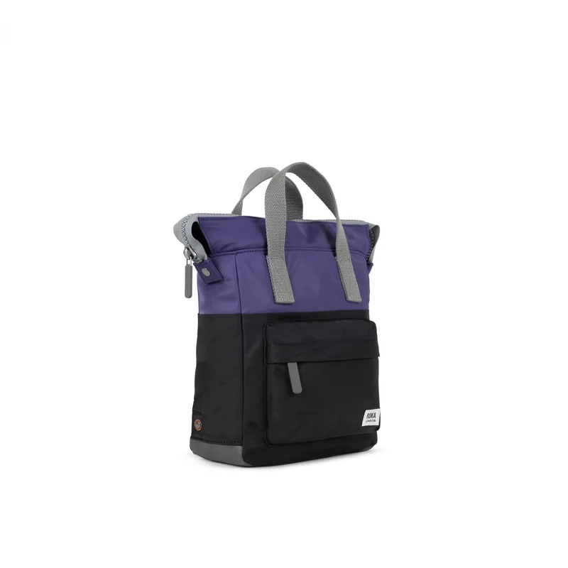 ROKA Kreativer Abfall Bantry B Schwarz / Mulberry Kleine Tasche aus recyceltem Nylon