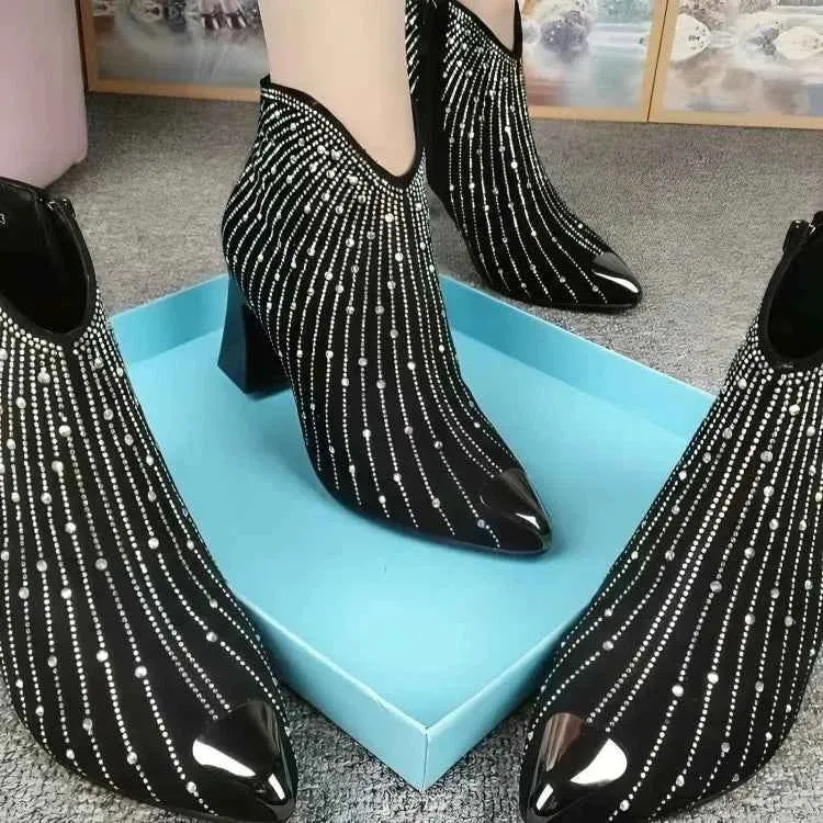 Stiefeletten Mit Glitzer