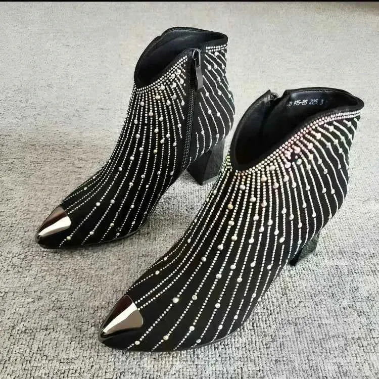 Stiefeletten Mit Glitzer