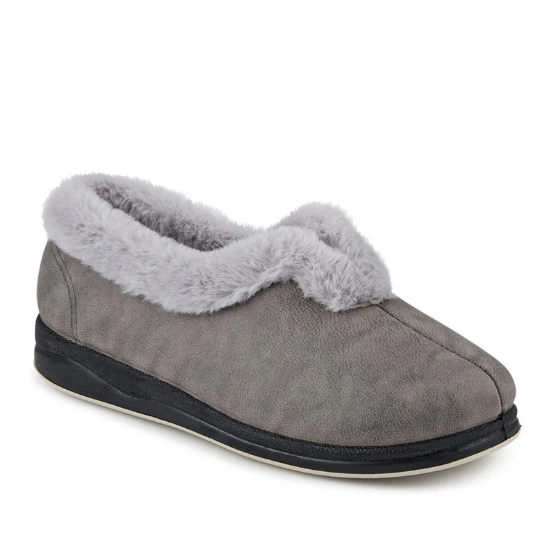 Wide Fit Memory Foam Cosy Slippers - QING42006 / 327 933