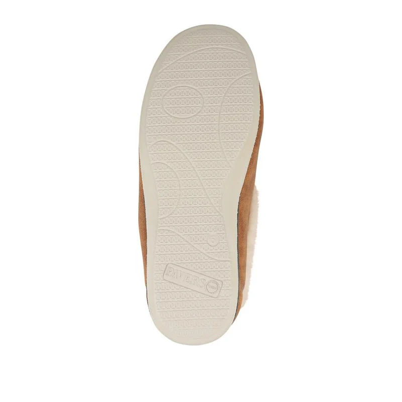 Wide Fit Memory Foam Cosy Slippers - QING42006 / 327 933 - Chestnut