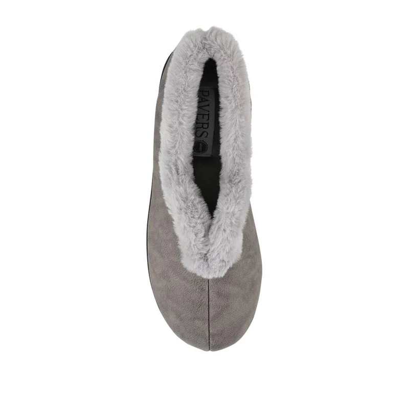 Wide Fit Memory Foam Cosy Slippers - QING42006 / 327 933 - Grey