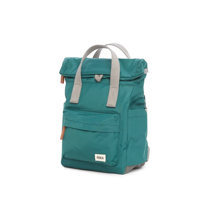 ROKA Canfield B Türkisfarbene kleine Tasche aus recyceltem Nylon