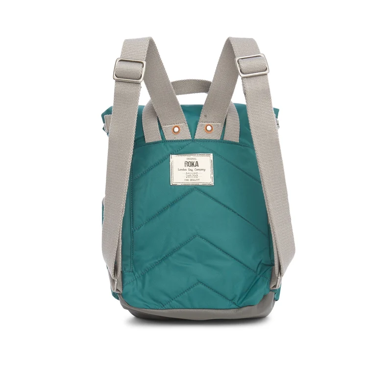 ROKA Canfield B Türkisfarbene kleine Tasche aus recyceltem Nylon