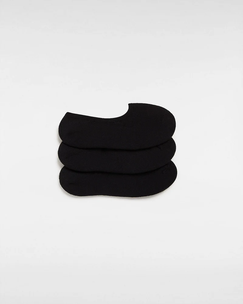 VANS Klassische No-Show-Socken für Herren (3 Paar) – Schwarz