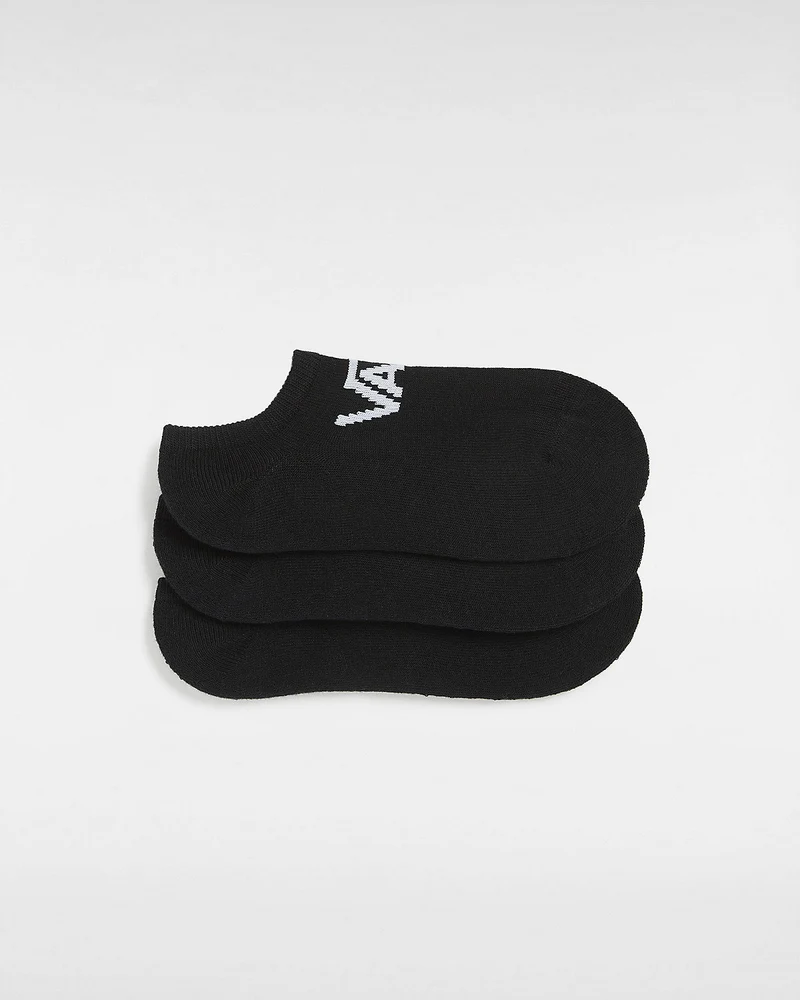 VANS Klassische Kick-No-Show-Socken für Kinder (3 Paar) – Schwarz