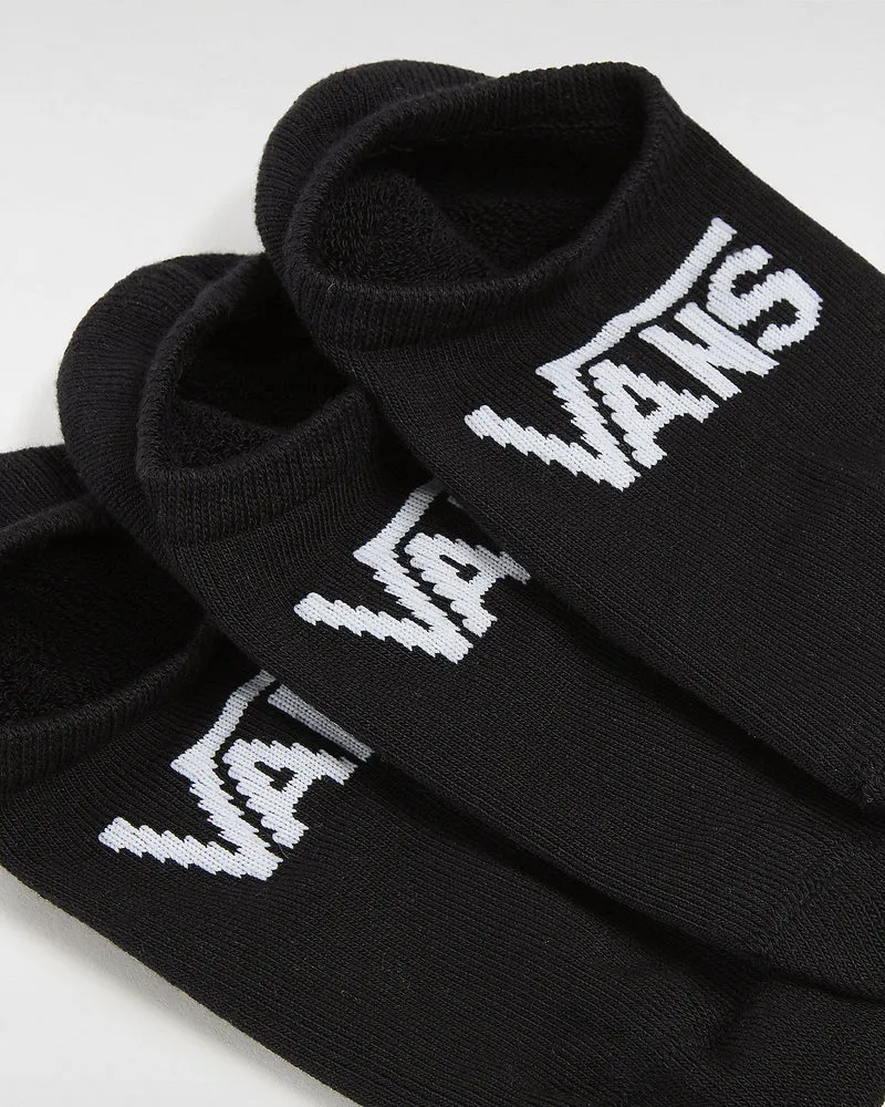 VANS Klassische Kick-No-Show-Socken für Kinder (3 Paar) – Schwarz