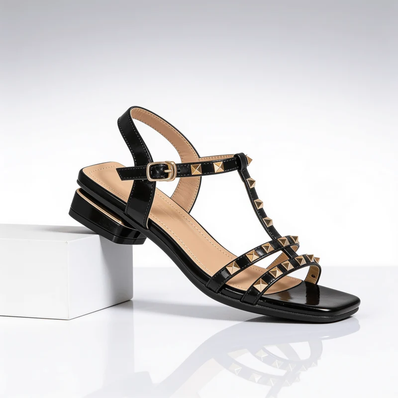 Elegante Riemchensandalen Damen mit Absatz