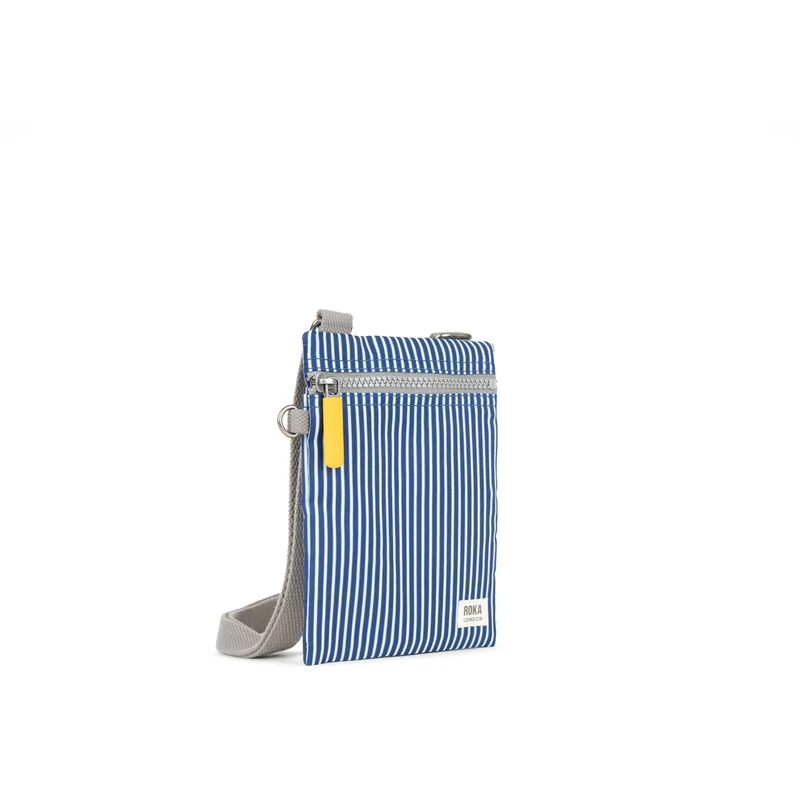 ROKA Chelsea Tasche aus recyceltem Canvas mit Hickory-Streifen