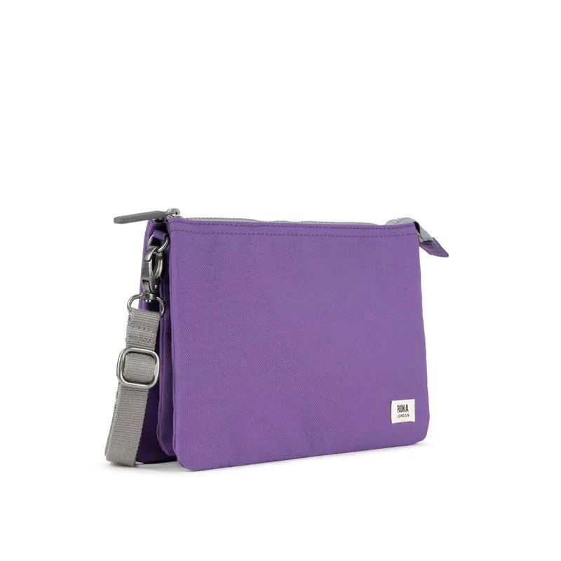 ROKA Carnaby Crossbody-Tasche aus recyceltem Canvas, Imperial Purple XL