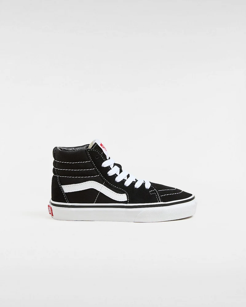 VANS Sk8-Hi-Turnschuhe für Kinder – Schwarz / Weiß