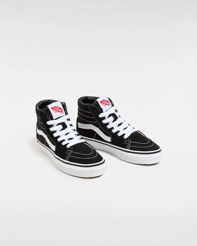 VANS Sk8-Hi-Turnschuhe für Kinder – Schwarz / Weiß