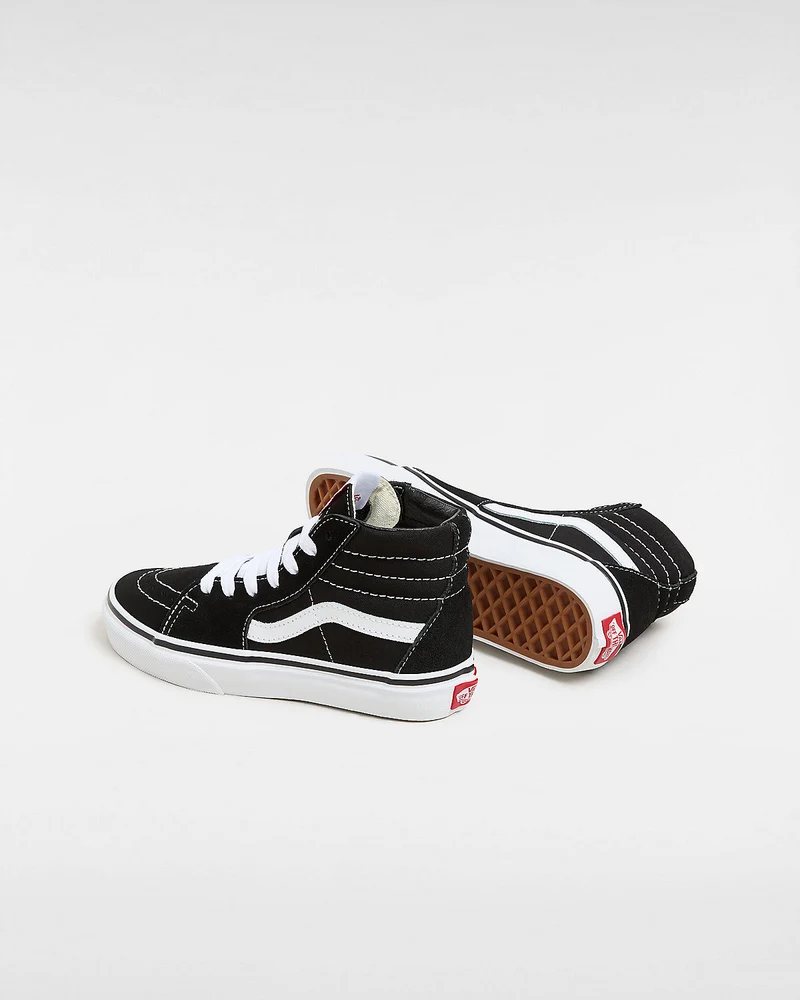 VANS Sk8-Hi-Turnschuhe für Kinder – Schwarz / Weiß