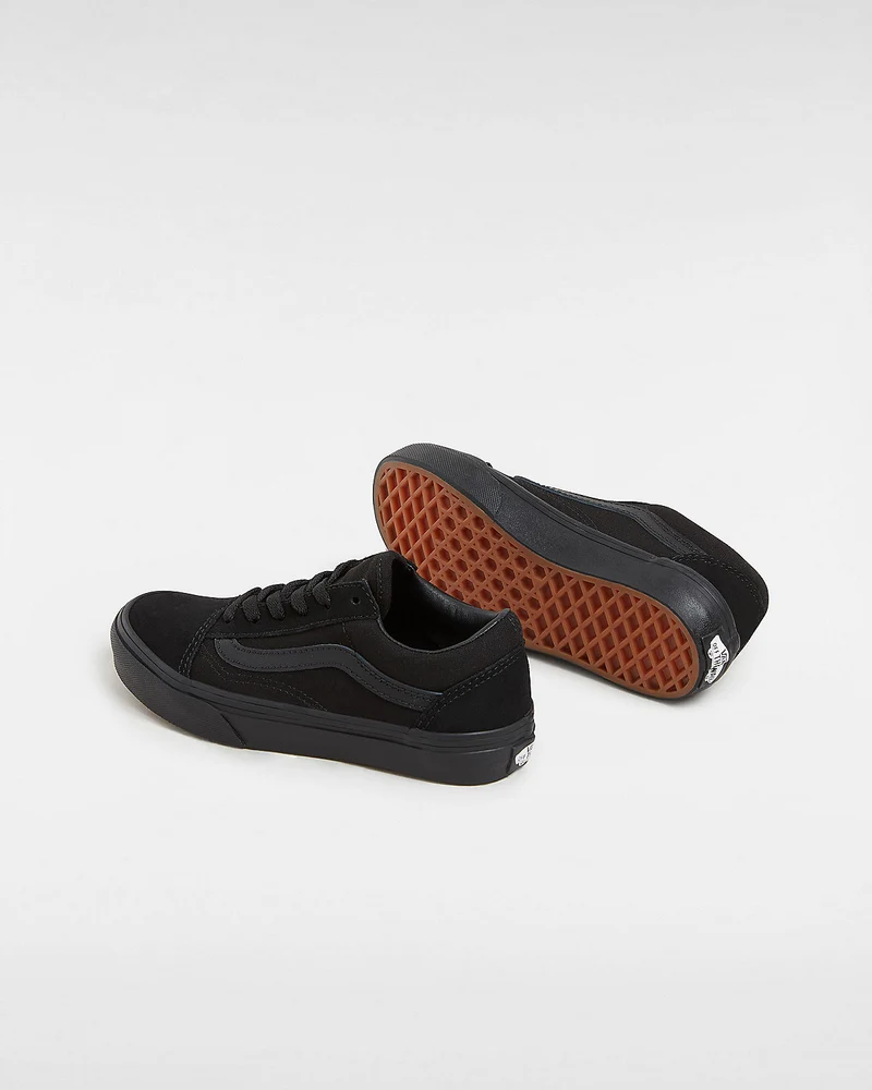 VANS Kinder-Old-Skool-Turnschuhe – Schwarz / Schwarz