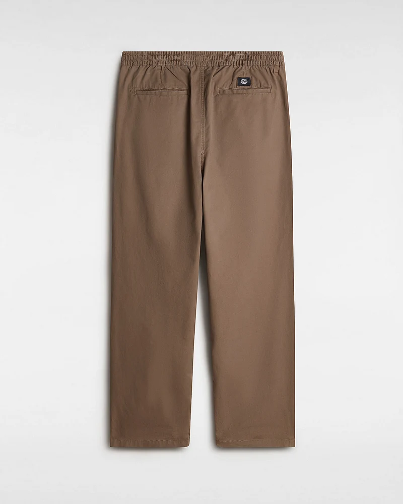 VANS Herren Range Baggy Tapered Hose mit elastischem Bund – Braun