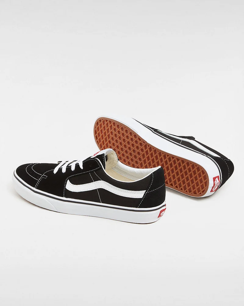 VANS Unisex-Sneaker Sk8-Low – Schwarz/Weiß