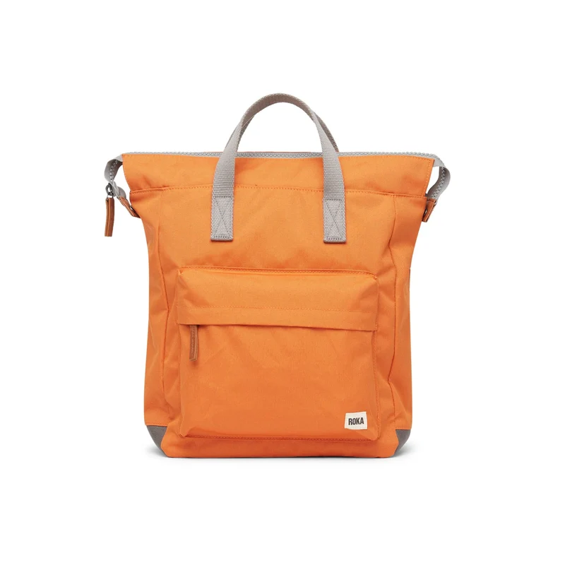ROKA Bantry B Atomic Orange Medium Tasche aus recyceltem Canvas