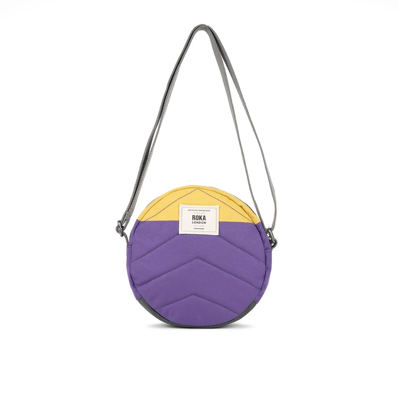 ROKA Kreativer Abfall Paddington B Imperial Lila / Bambus Einheitsgröße Recycelte Canvas-Tasche
