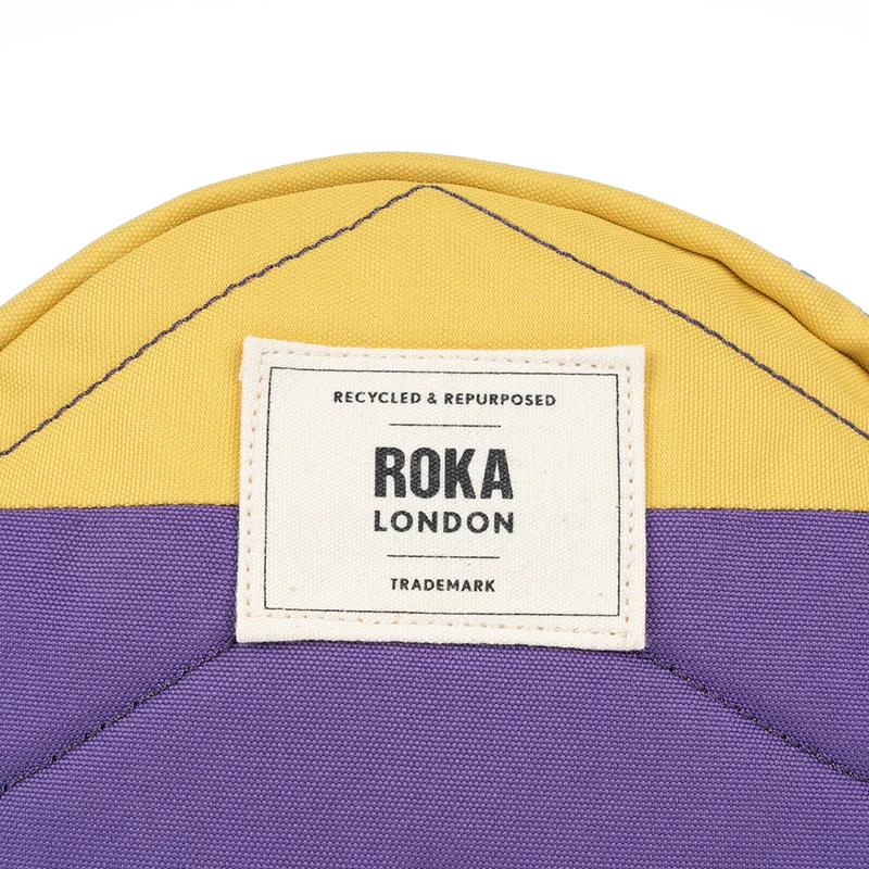ROKA Kreativer Abfall Paddington B Imperial Lila / Bambus Einheitsgröße Recycelte Canvas-Tasche