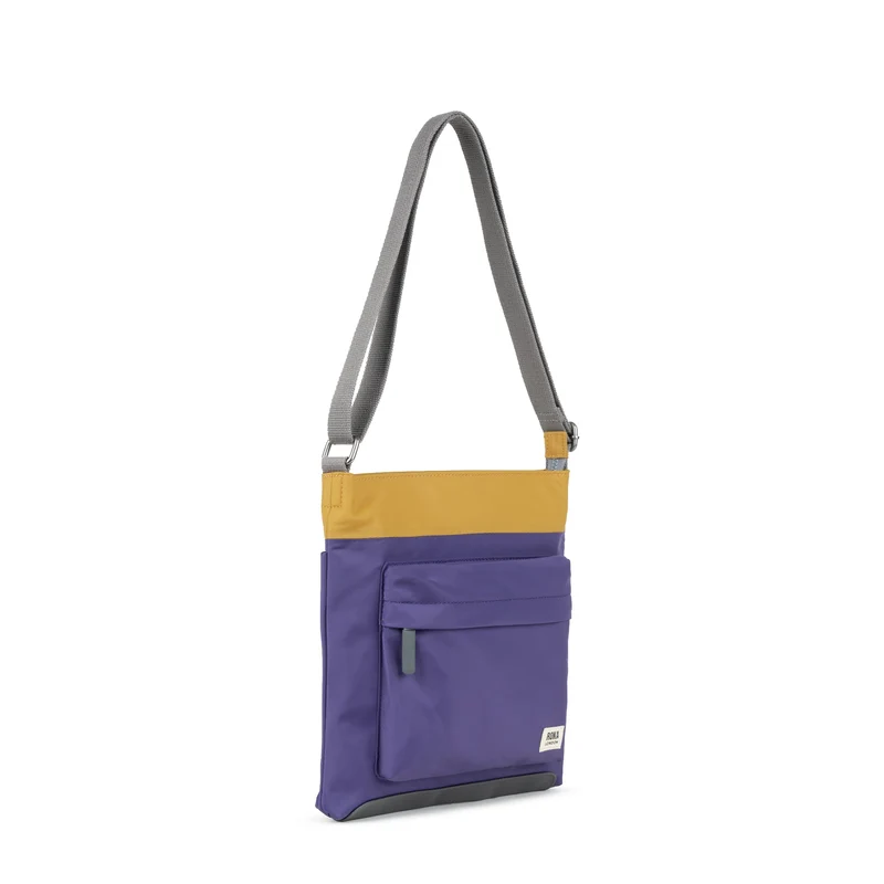 ROKA Kreativer Abfall Kennington B Mais/Maulbeere Mittelgroßer Beutel aus recyceltem Nylon