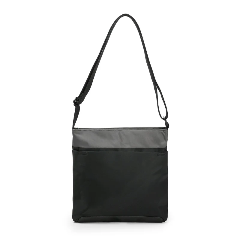 ROKA Kreativer Abfall Kennington Schwarzer/Graphitfarbener mittelgroßer Beutel aus recyceltem Nylon