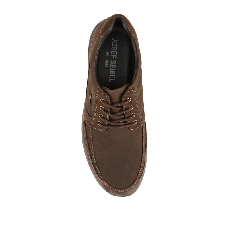 Josef Seibel Chunky Leather Water-Resistant Shoes - JOSEF42504 / 328 198 - Dark Brown