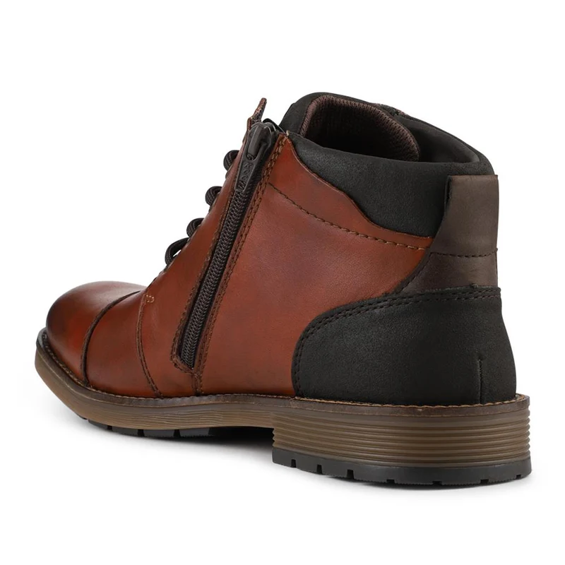 Men’s Waterproof Leather Ankle Boots - RKR42521 / 327 832 - Tan