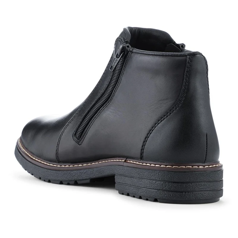 Rieker Cushioned Zip Up Ankle Boots - RKR42540 / 328 105 - Black