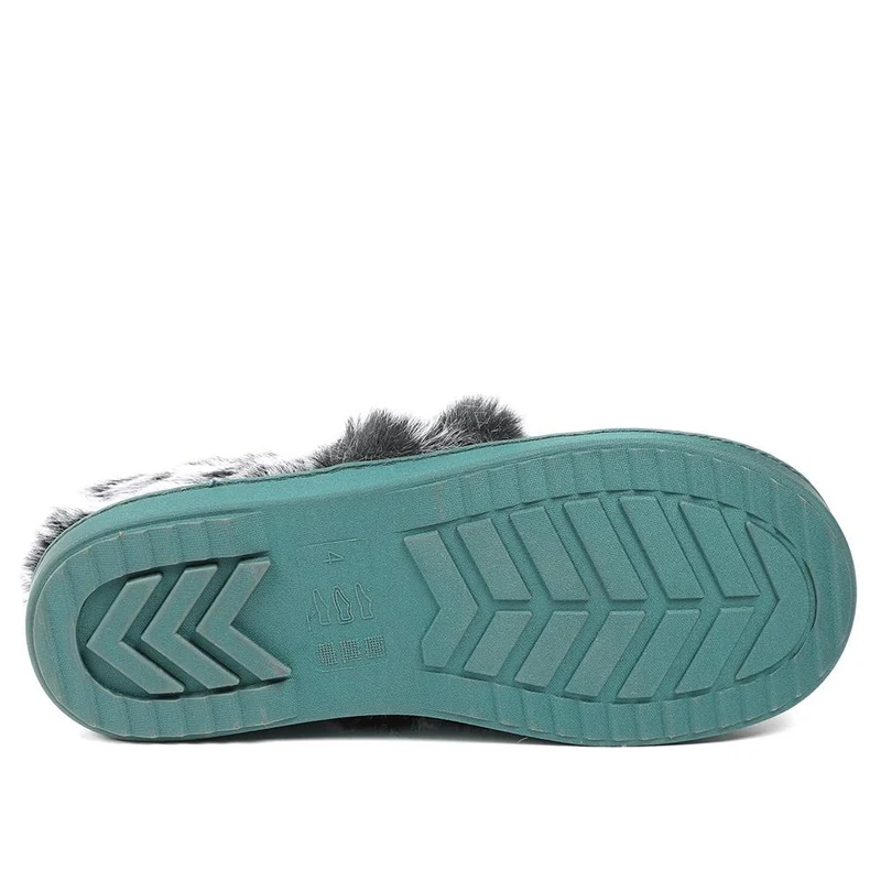 Luxury Velour Cushioned Slippers - GALOP42000 / 328 069 - Teal