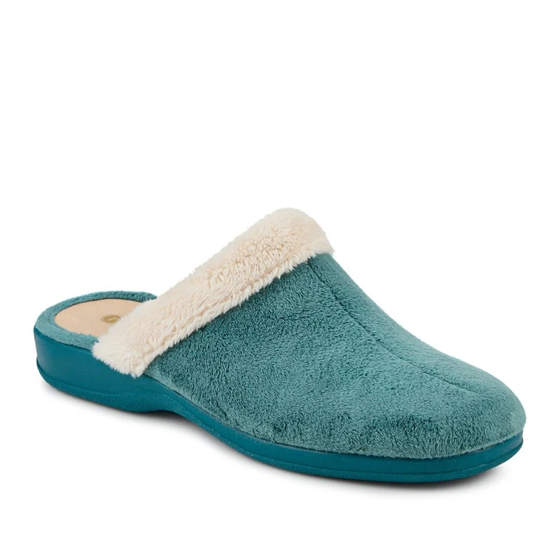 Heeled Mule Slippers - ANAT42000 / 328 297 - Teal