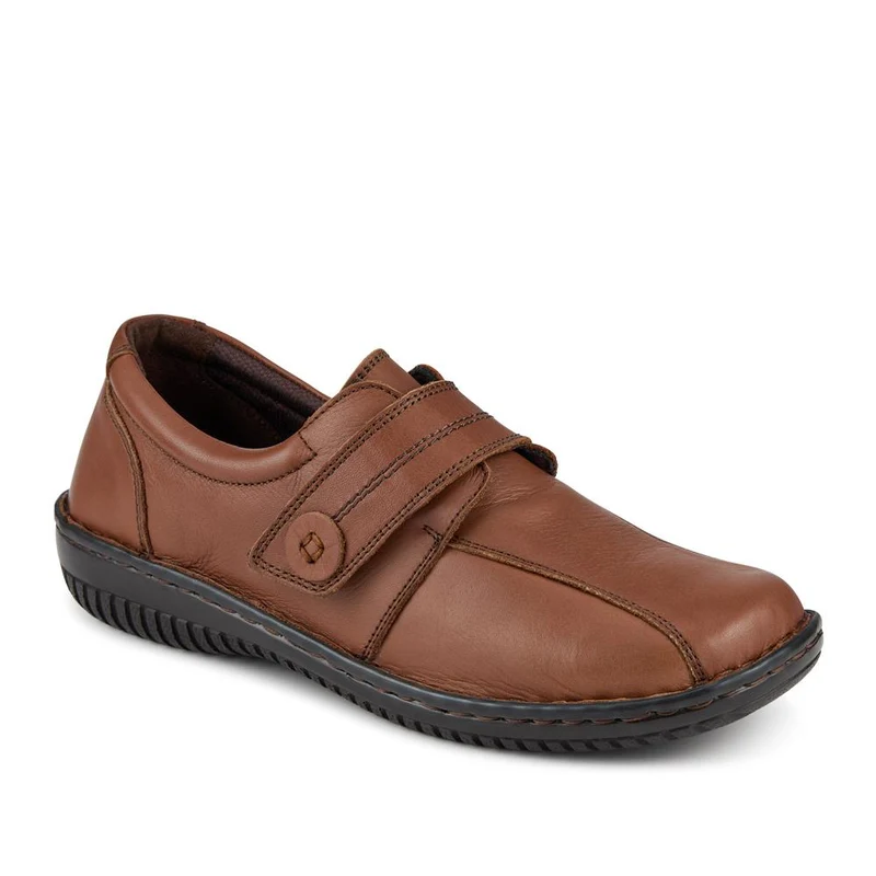 Leather Touch-Fastening Shoes - LUCK38001 / 324 182
