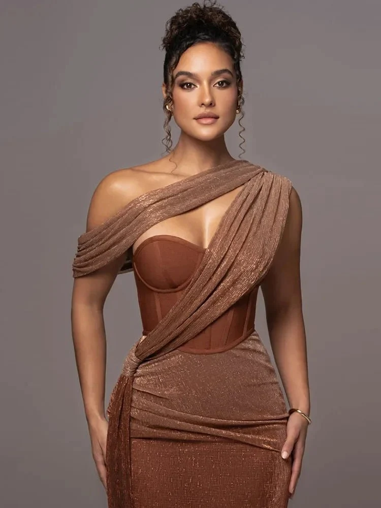 Maxikleid Festlich One-Shoulder
