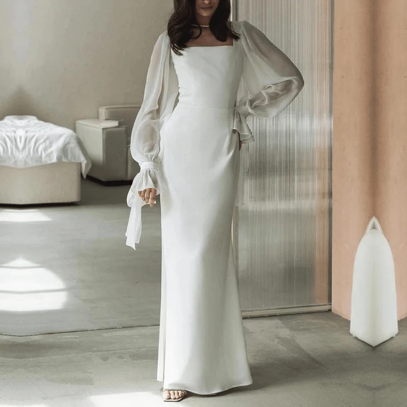 Maxikleid Langarm Festlich